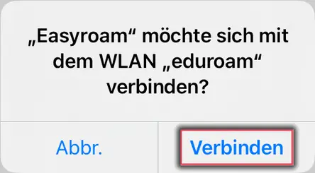 View Connect with eduroam