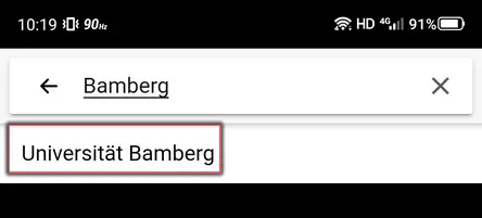 Ansicht Auswahl Universit?t Bamberg