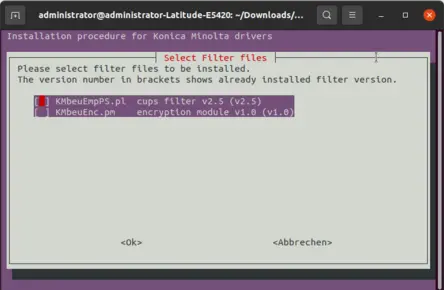 view Select filter files