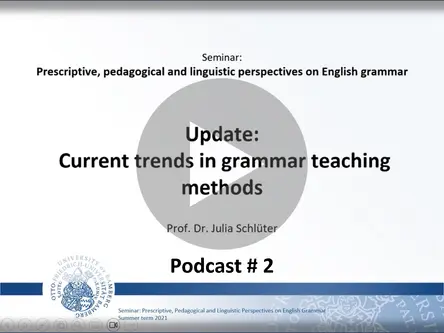 A video podcast summarizing methods in the 'post-method' era: pluralism, mixing and matching, informed situation- and purpose-dependent choices. It also shows how different approaches can be implemented with the help of corpora.