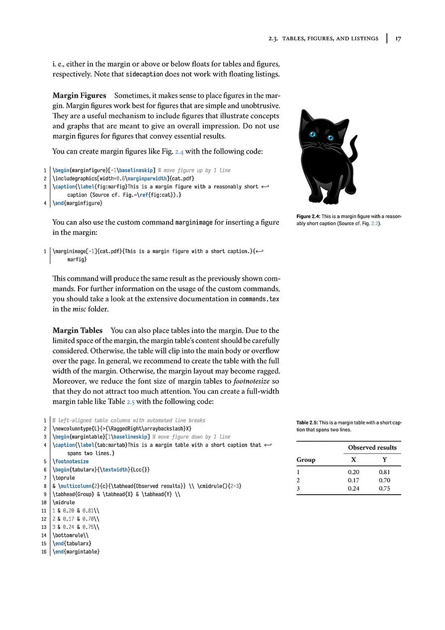 Layout with Wide Margin